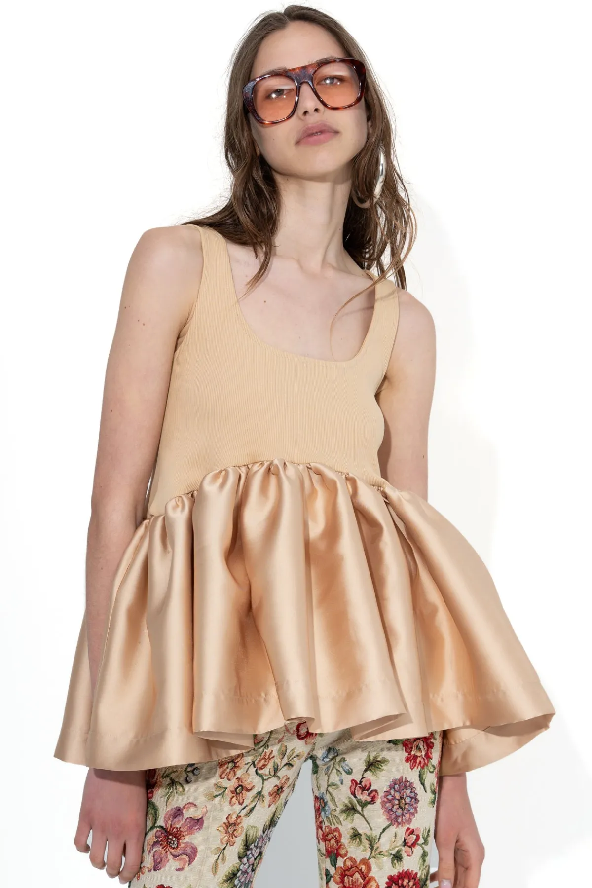 Women Marques ' Almeida SLEEVELESS PUFF HEM TOP