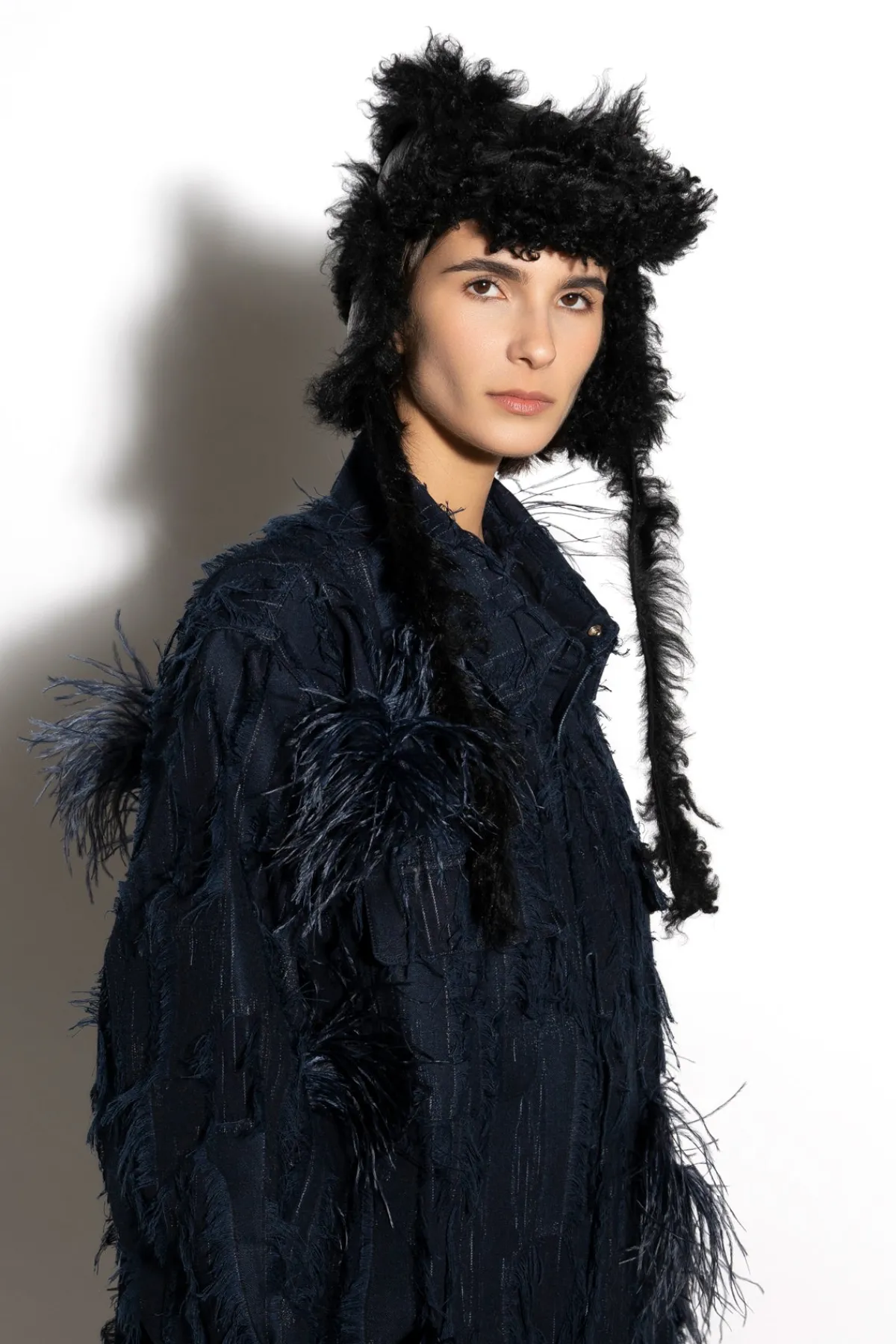 Marques ' Almeida LEATHER EAR COVER HAT