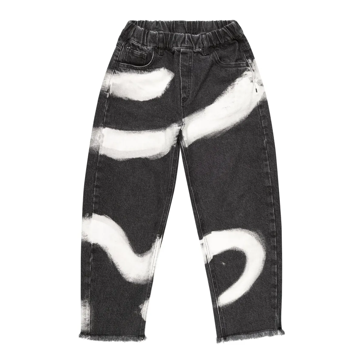 Kids Marques ' Almeida PULL ON BAGGY TROUSERS WITH SNAKE PRINT