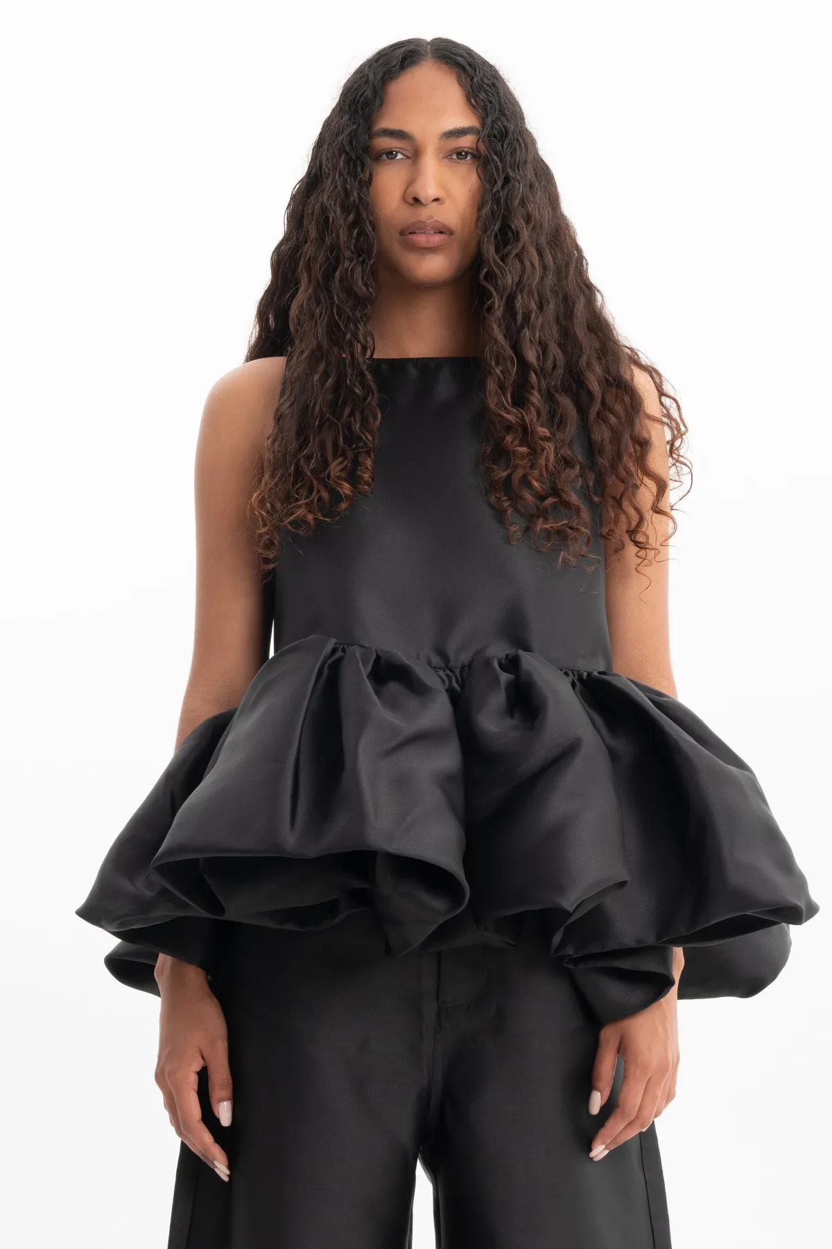 Women Marques ' Almeida SLEEVELESS PUFF HEM TOP