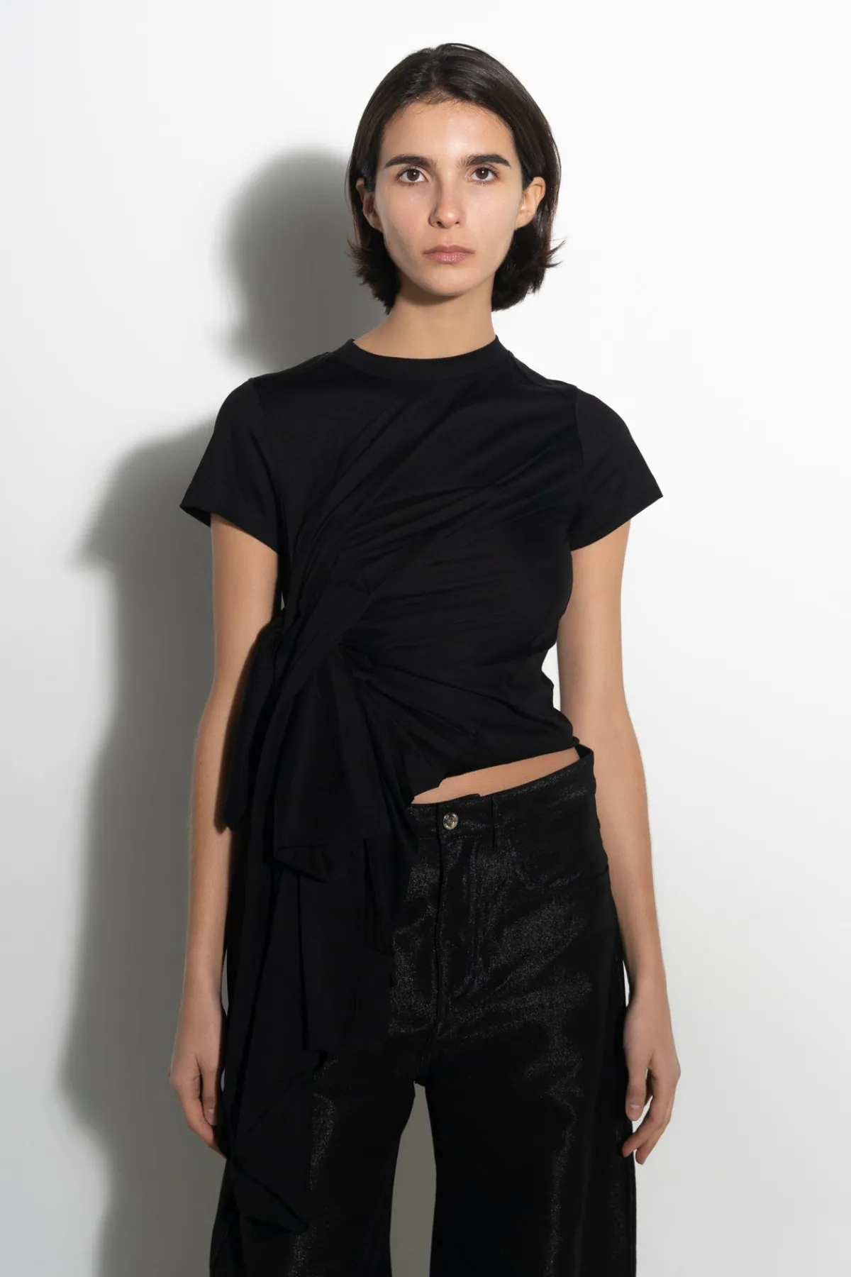 Women Marques ' Almeida T-SHIRT WITH SIDE BOW