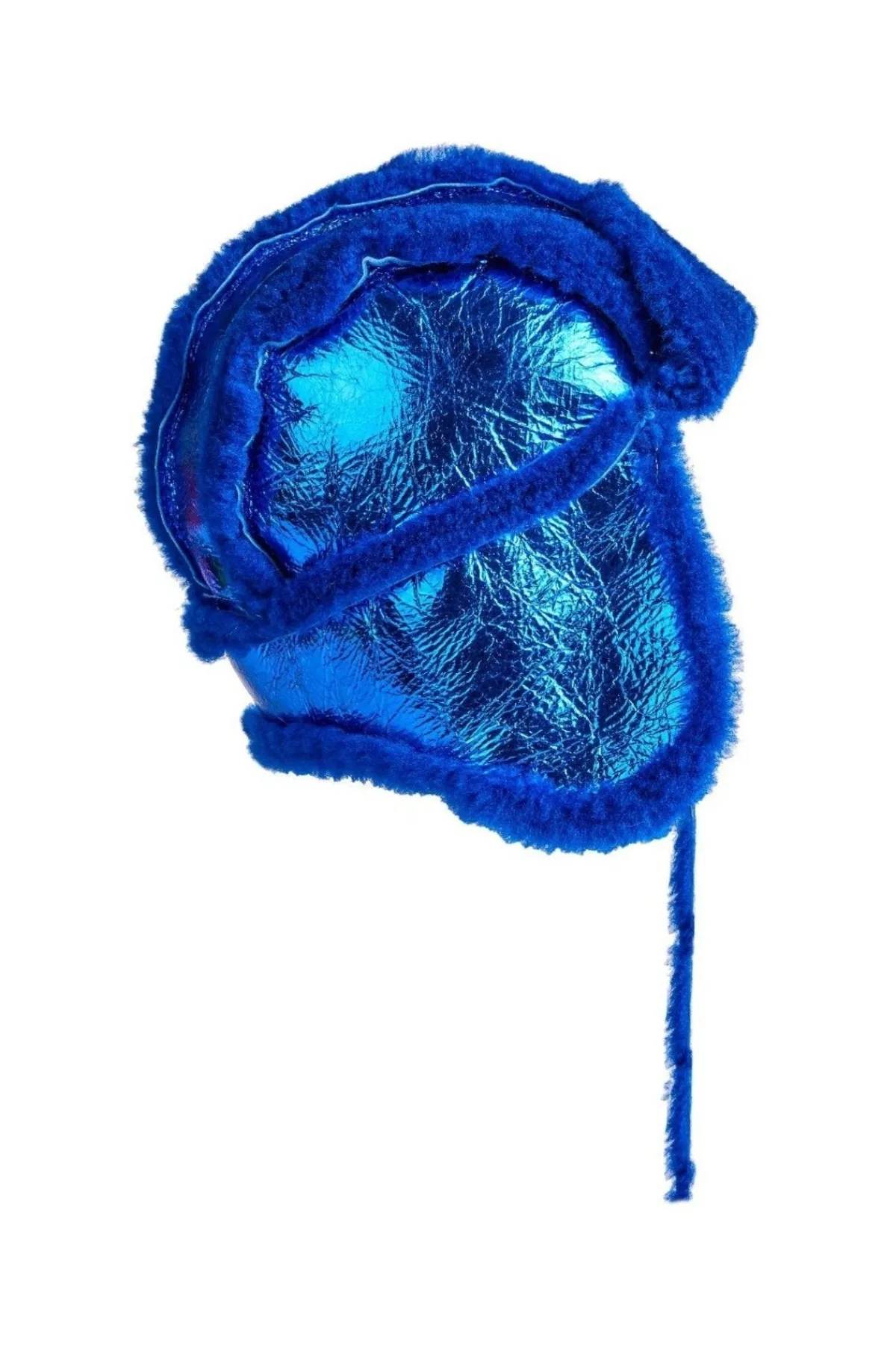 Kids Marques ' Almeida SHINY LEATHER EAR COVER HAT