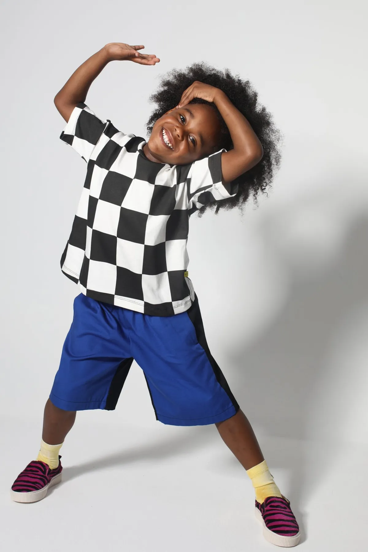 Kids Marques ' Almeida CHECK T-SHIRT