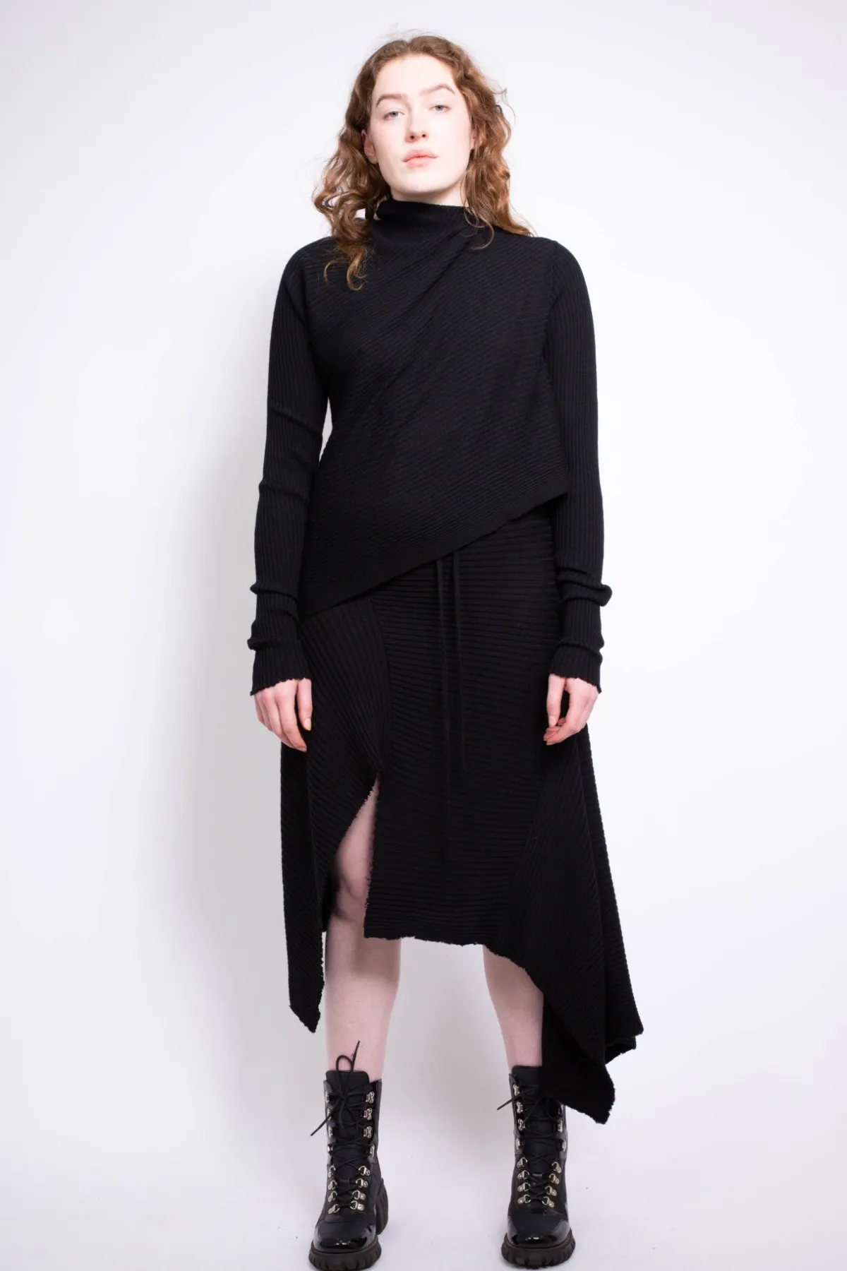 Women Marques ' Almeida CLASSIC M'A DRAPED MERINO SKIRT IN