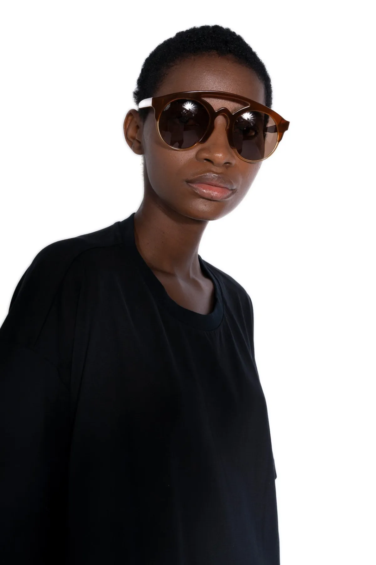 Marques ' Almeida DARK BRIDGED SUNGLASSES