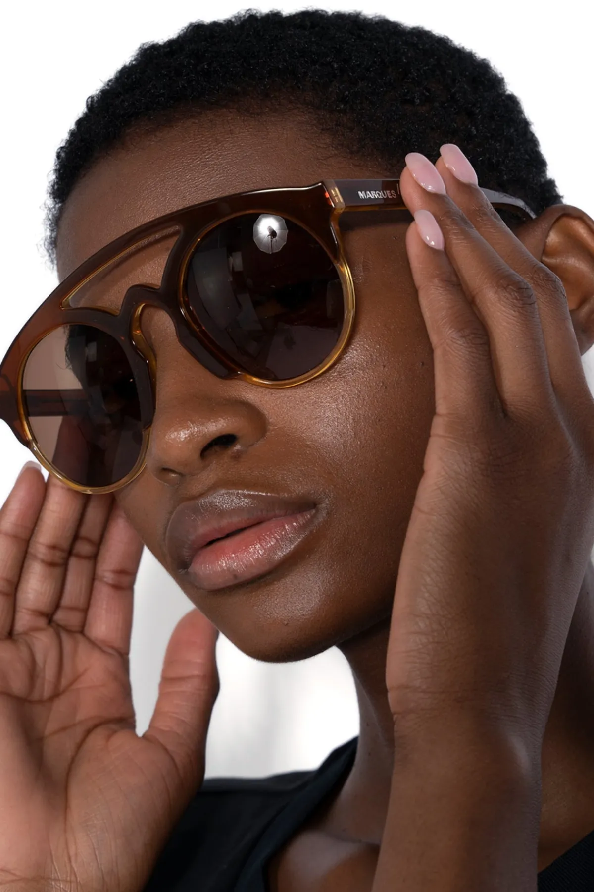 Marques ' Almeida DARK BRIDGED SUNGLASSES