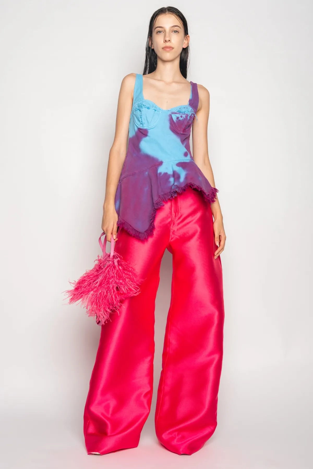 Women Marques ' Almeida DRILL TIE DYE PEPLUM CORSET TOP