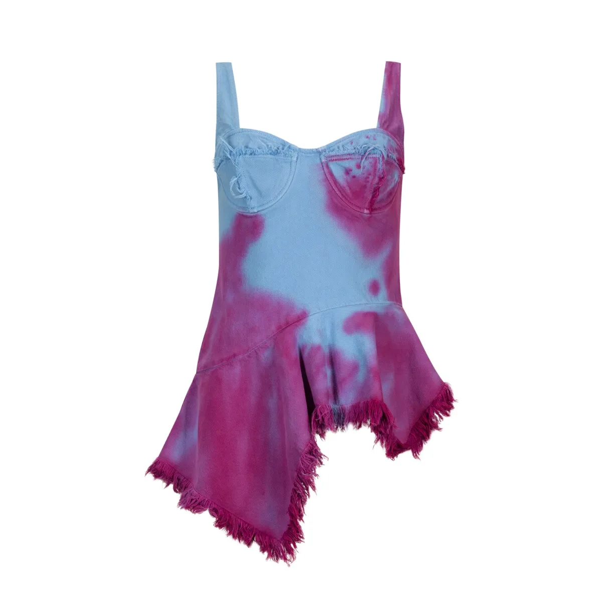 Women Marques ' Almeida DRILL TIE DYE PEPLUM CORSET TOP