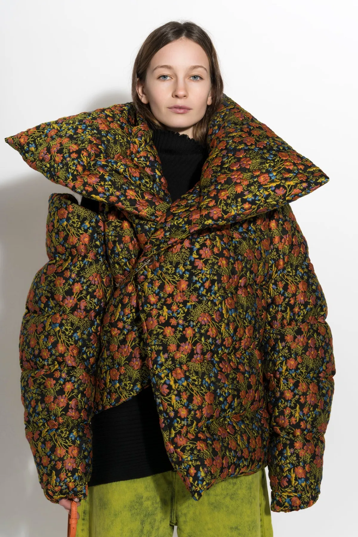 Women Marques ' Almeida FLORAL BROCADE M'A PUFFER JACKET