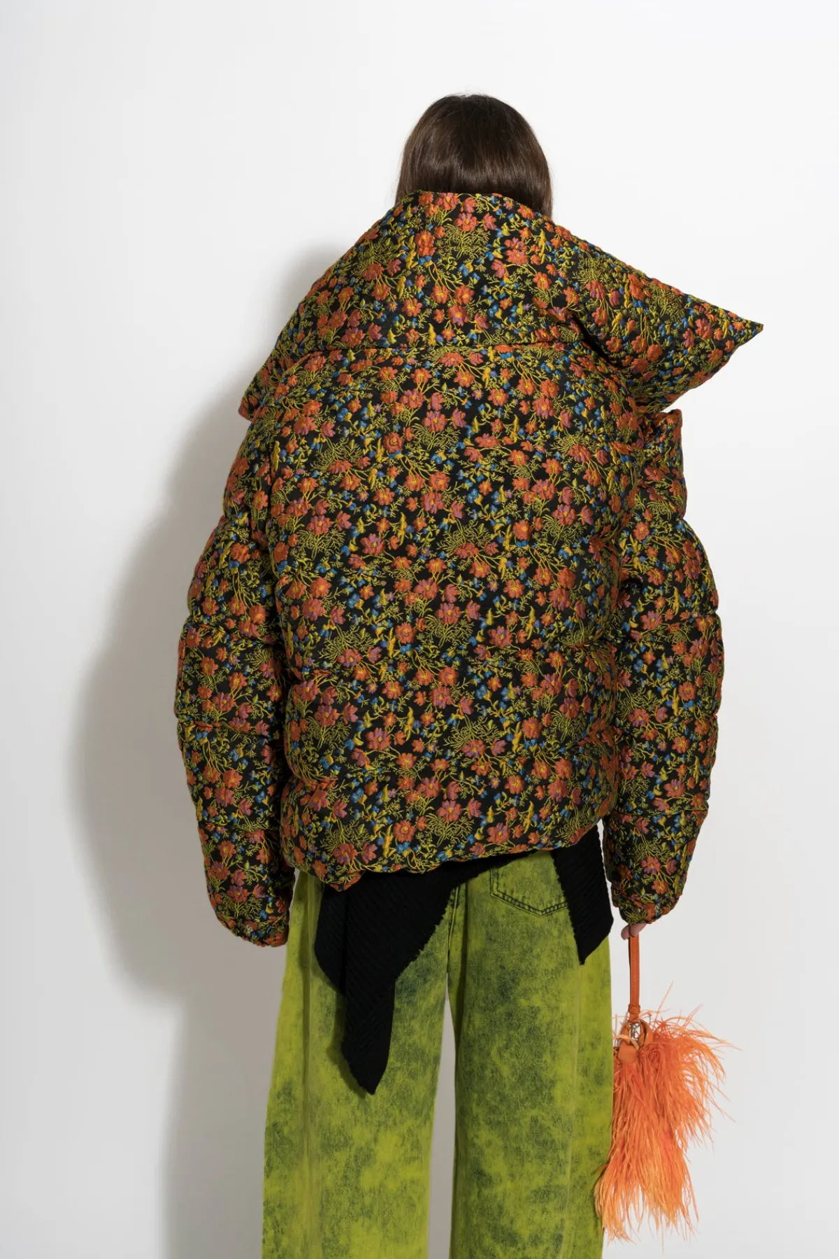 Women Marques ' Almeida FLORAL BROCADE M'A PUFFER JACKET