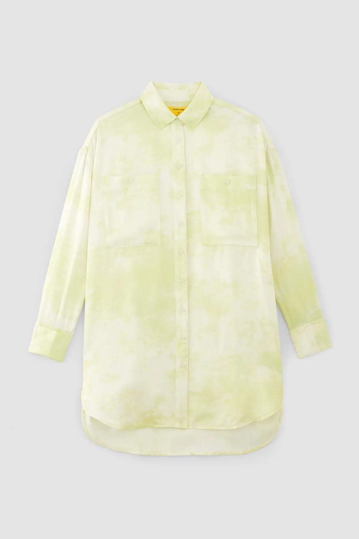 Women Marques ' Almeida GREEN TIE-DYE SATIN SHIRT