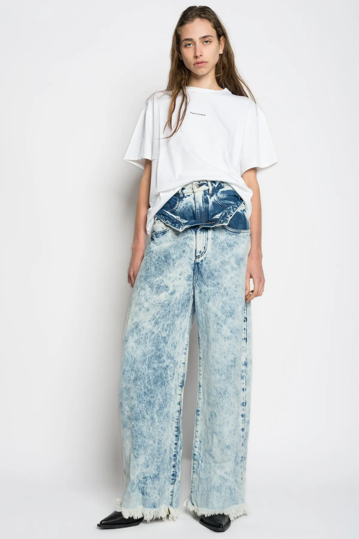 Women Marques ' Almeida MARQUES'ALMEIDA EMBROIDERED T-SHIRT