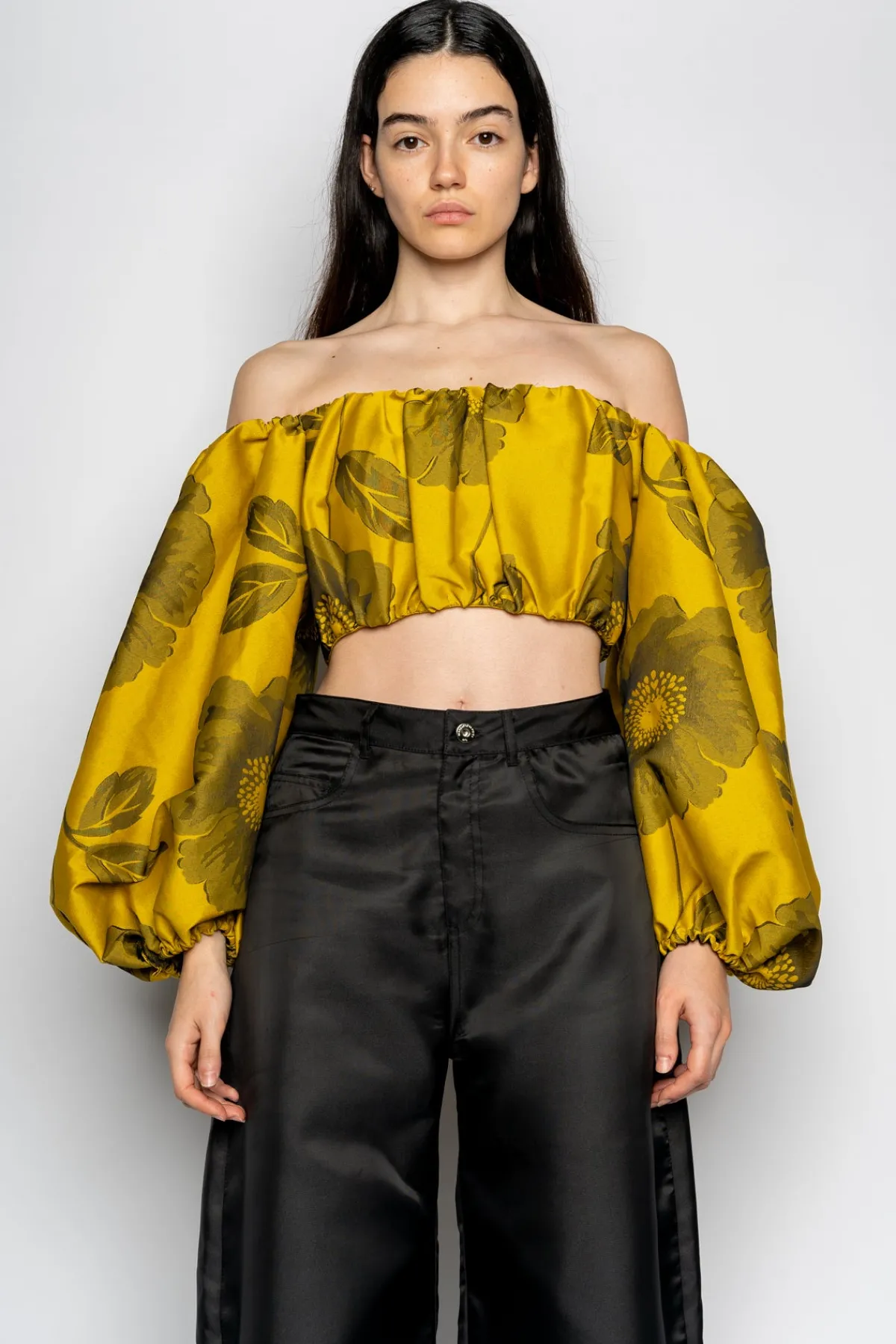 Women Marques ' Almeida FLORAL OFF SHOULDER TOP