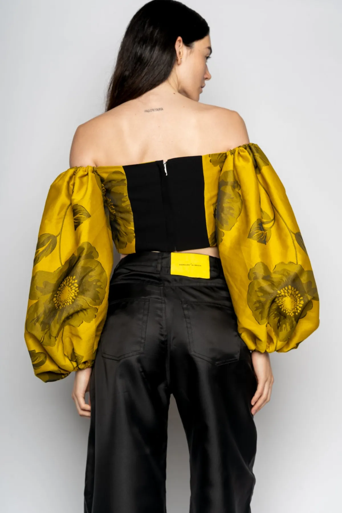 Women Marques ' Almeida FLORAL OFF SHOULDER TOP
