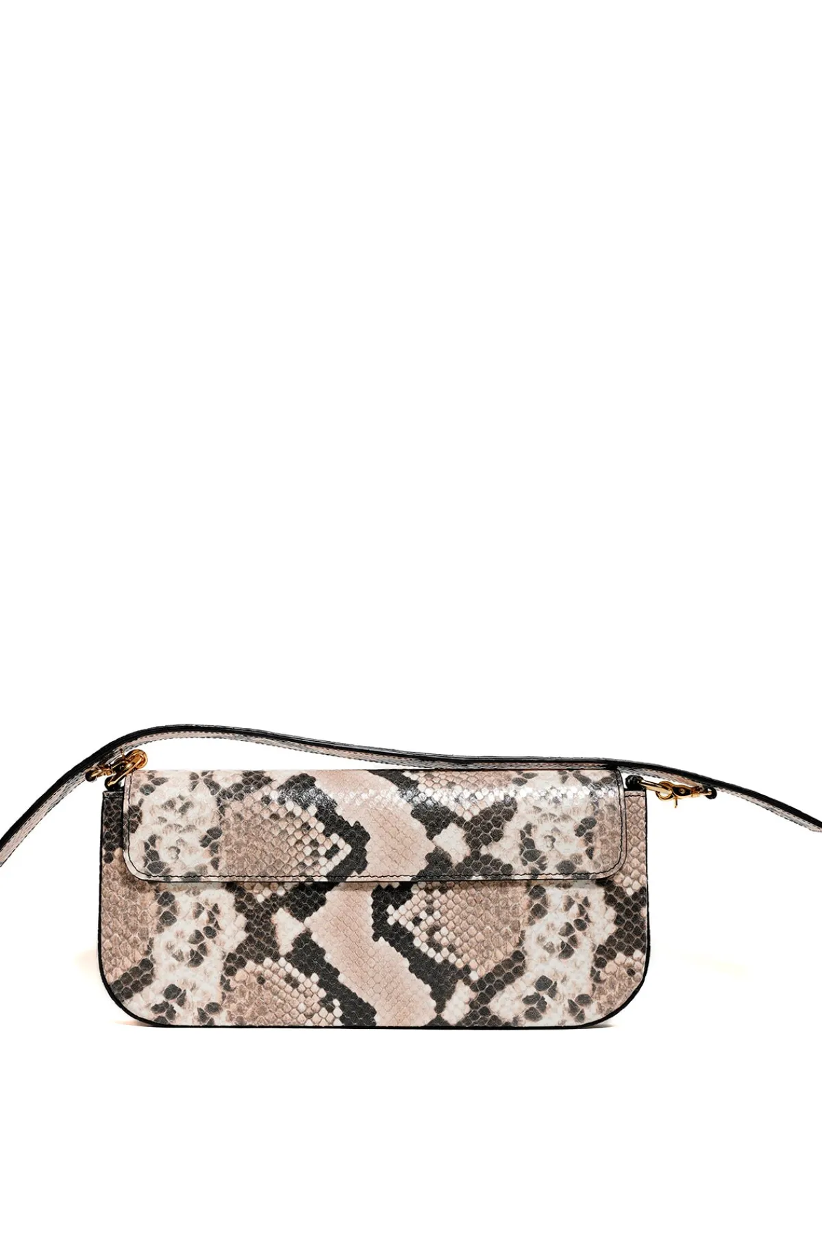 Marques ' Almeida NATURAL SNAKE PRINT CLUTCH BAG