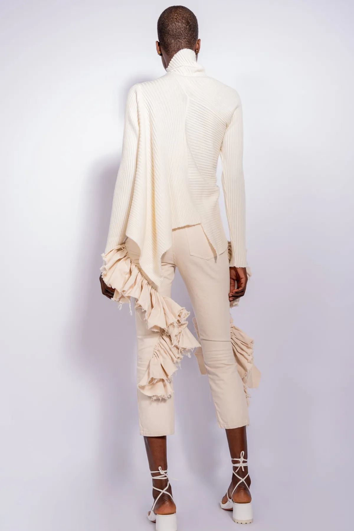 Women Marques ' Almeida DRAPED JUMPER IN MERINO KNIT