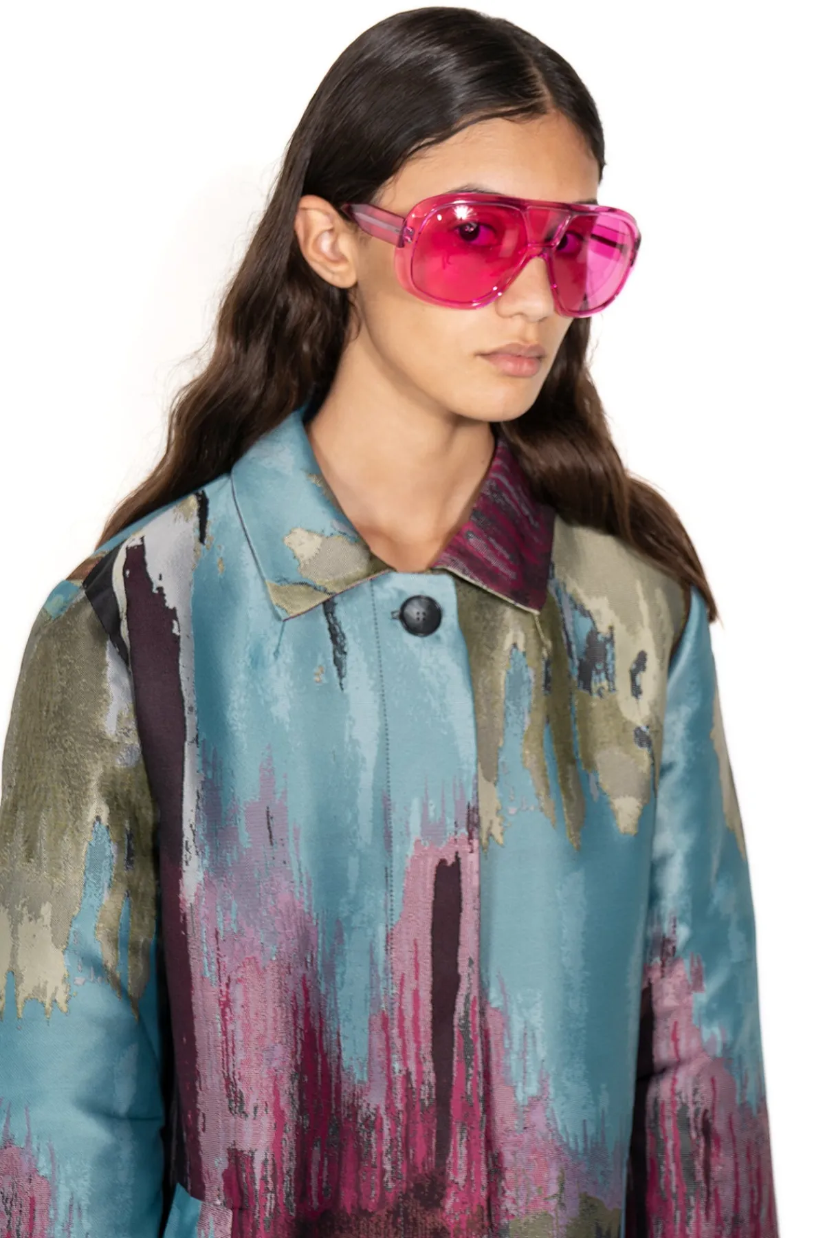 Marques ' Almeida PINK AVIATOR SUNGLASSES
