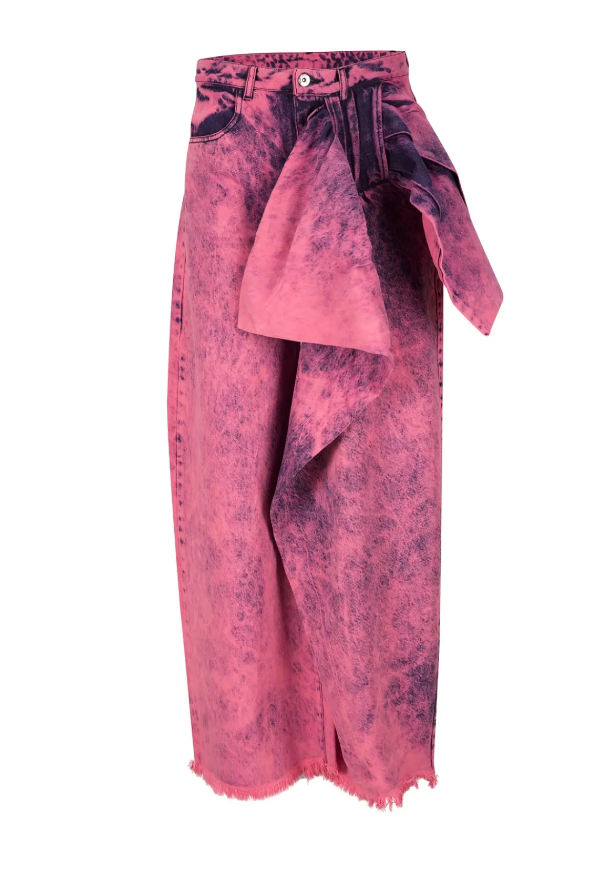 Women Marques ' Almeida PINK BOYFRIEND TROUSERS WITH BIG BOW