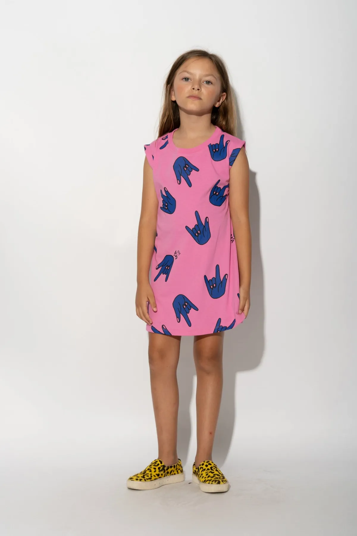 Kids Marques ' Almeida HANDS PRINT T-SHIRT DRESS