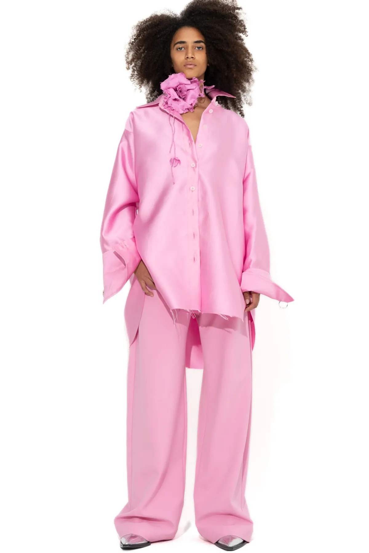 Women Marques ' Almeida SATIN OVERSIZED SHIRT