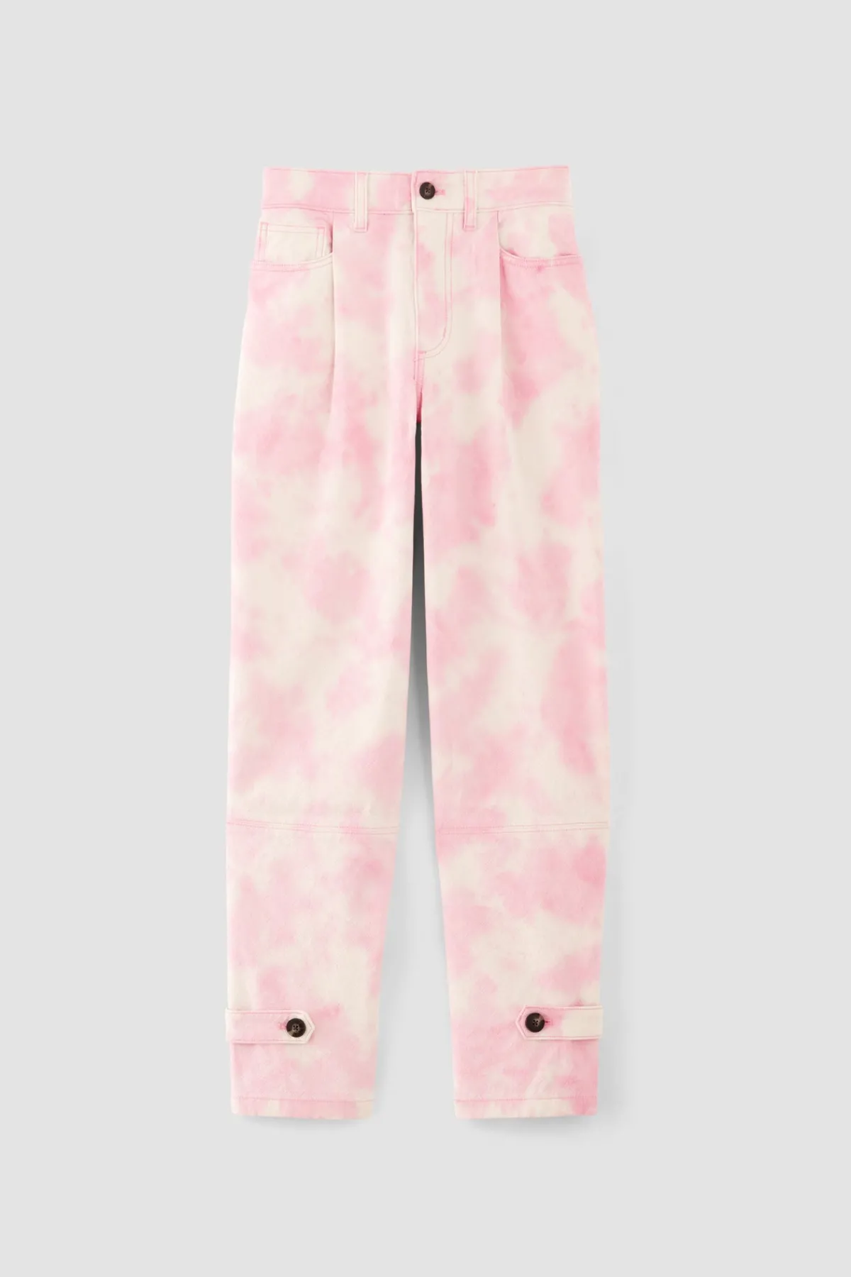 Women Marques ' Almeida PINK TIE-DYE CUFFED TROUSERS