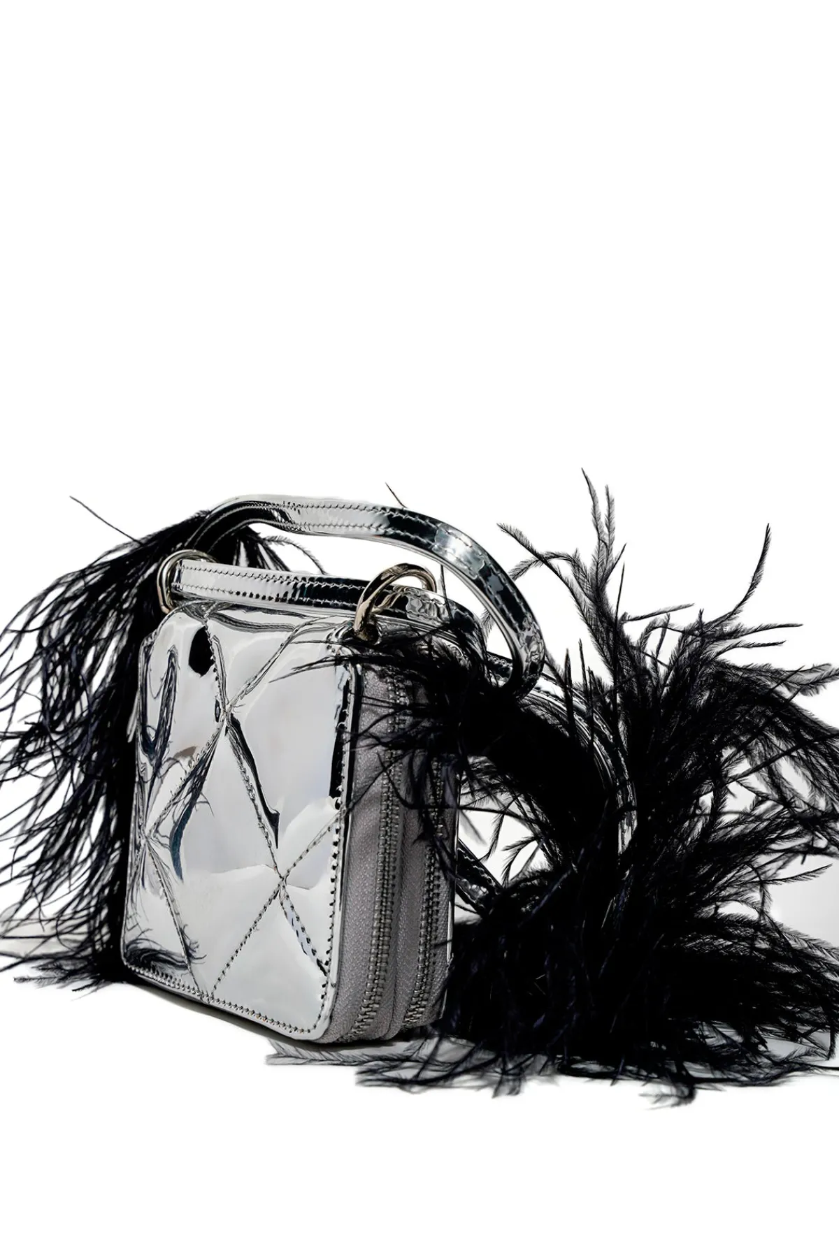 Marques ' Almeida PRE-OWNED / WALLET BAG WITH FEATHER STRAP