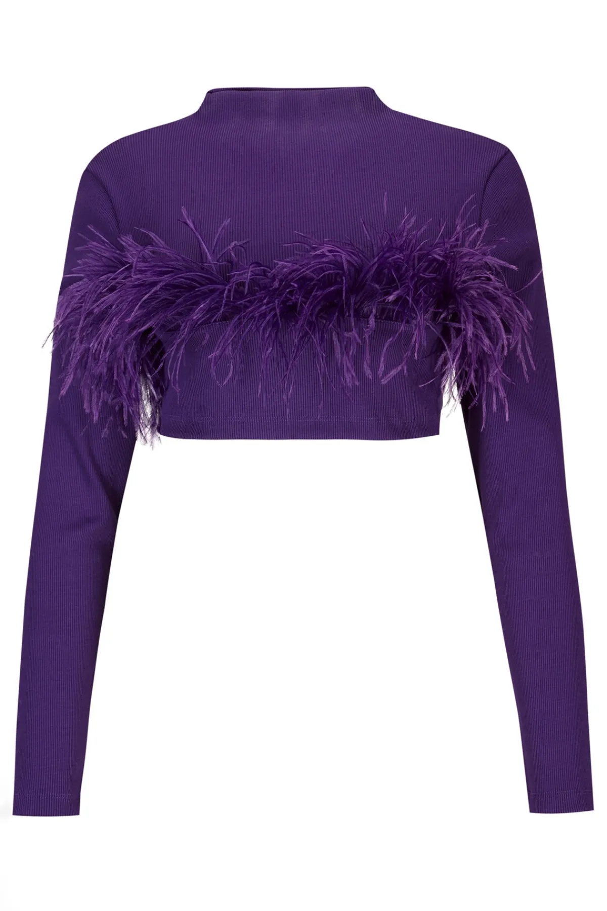 Women Marques ' Almeida CROPPED FEATHER TOP