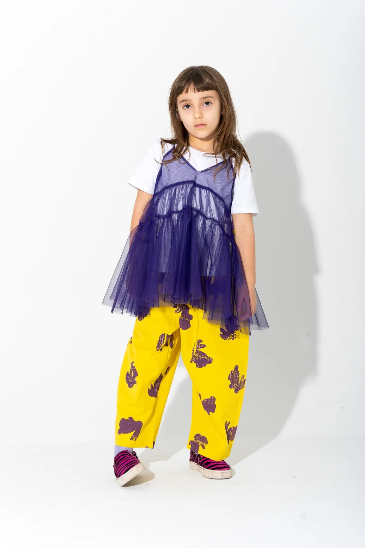 Kids Marques ' Almeida LAYERED TULE TOP T SHIRT