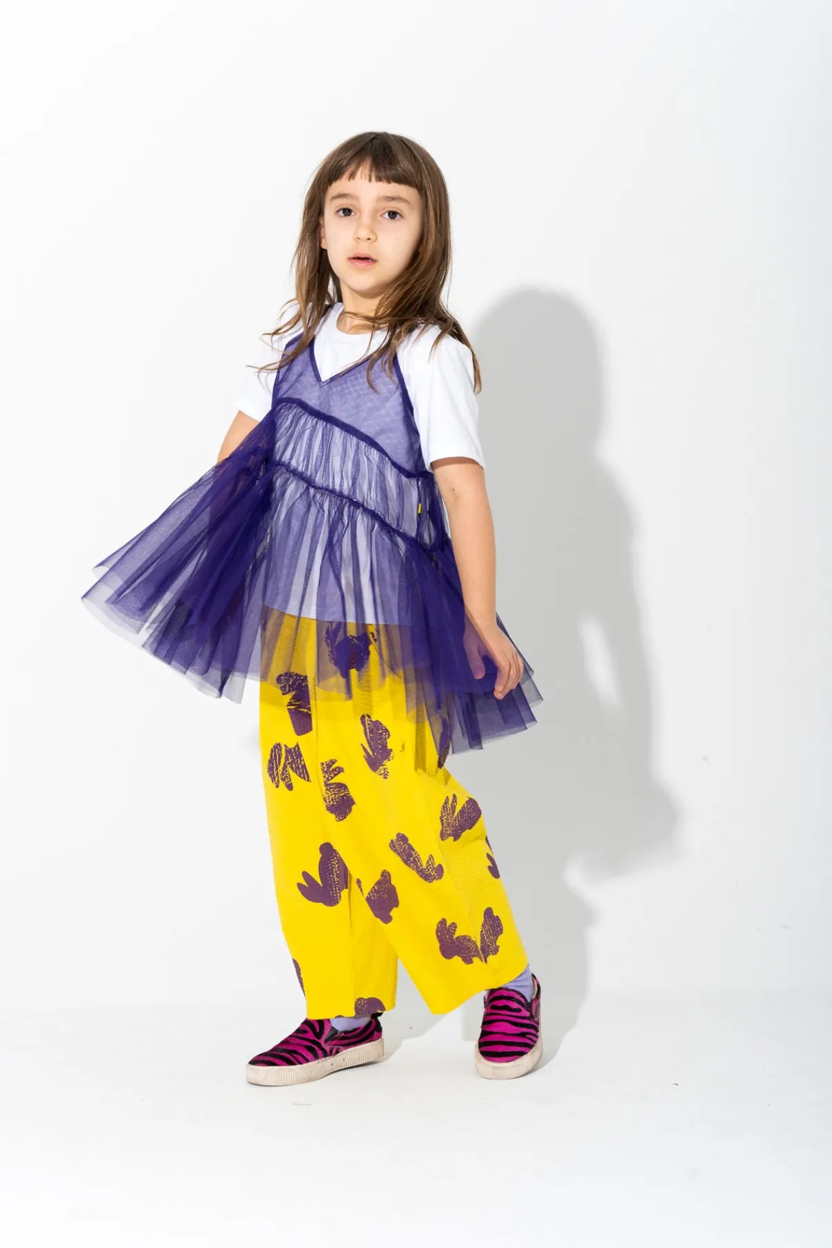 Kids Marques ' Almeida LAYERED TULE TOP T SHIRT
