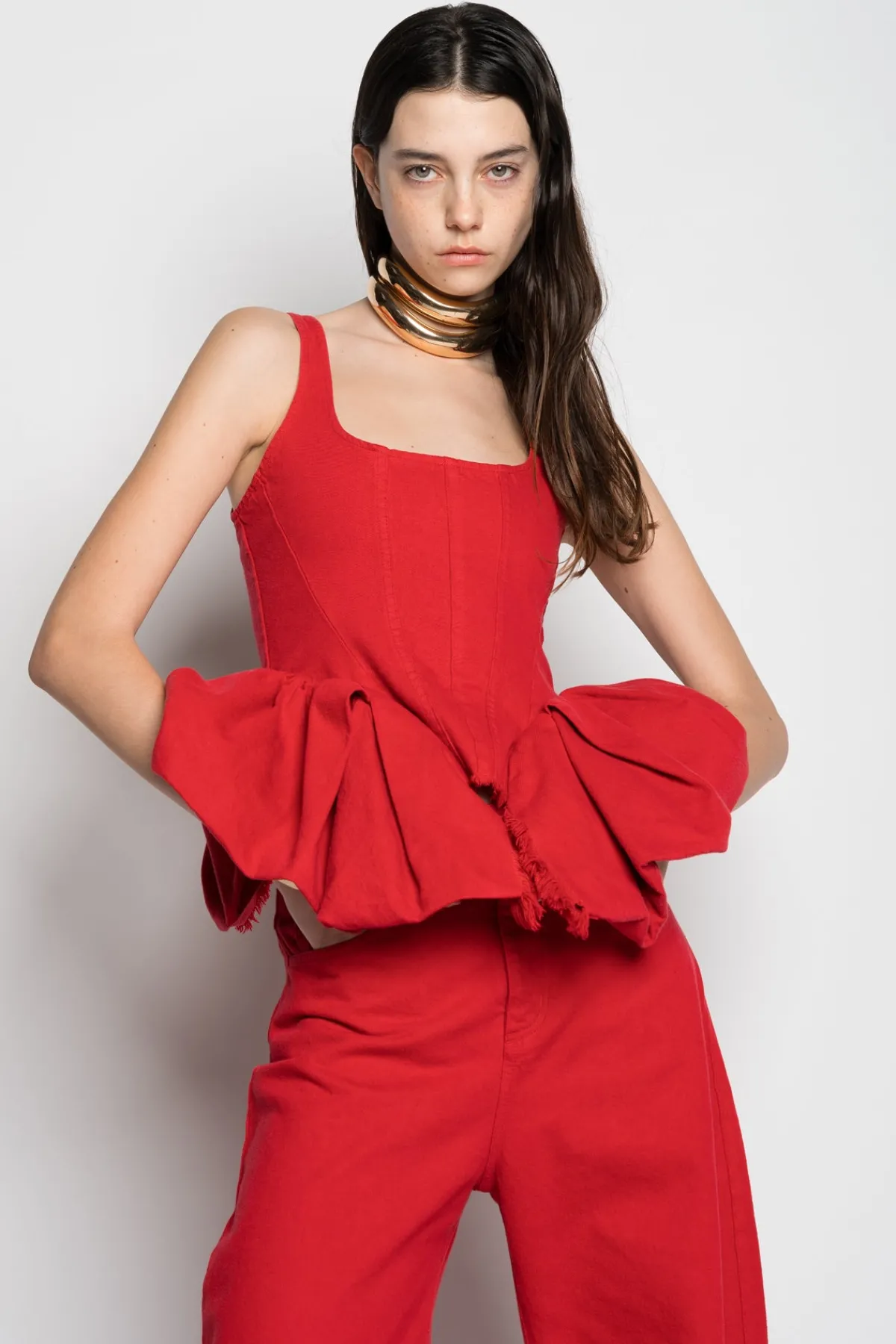 Women Marques ' Almeida CORSET WITH PLEATED HIP PANELS