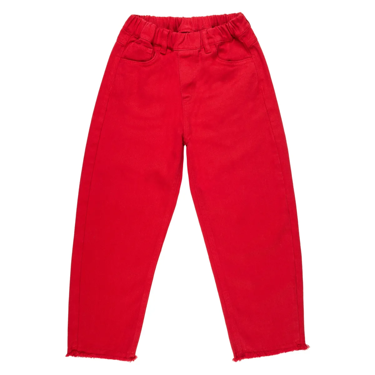 Kids Marques ' Almeida PULL ON BAGGY TROUSERS WITH FRAYED EDGES