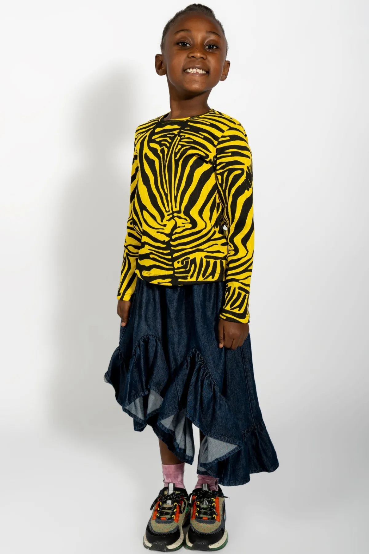 Kids Marques ' Almeida TENCEL RUFFLE SKIRT