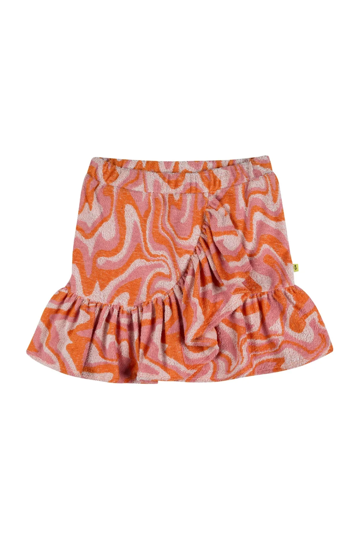 Kids Marques ' Almeida TERRY WAVY PRINT SHORT SKIRT