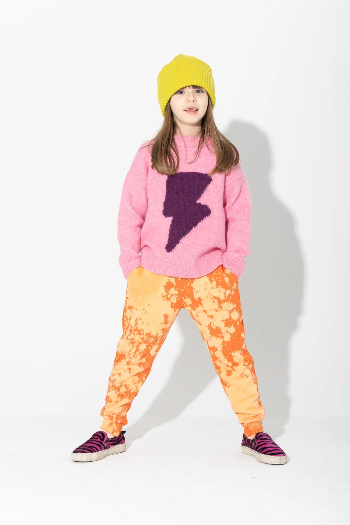 Kids Marques ' Almeida THUNDER CREW NECK KNIT JUMPER