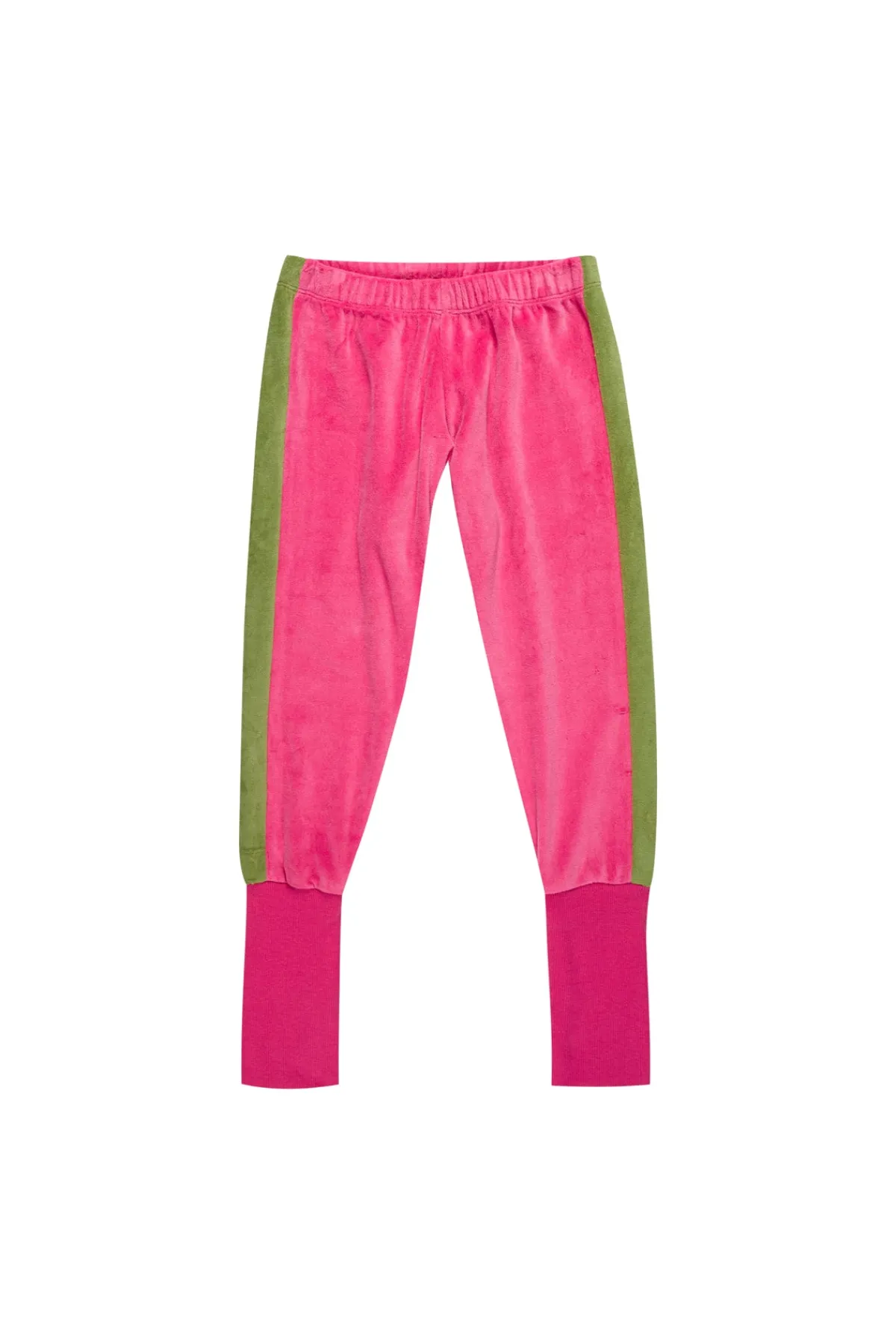 Kids Marques ' Almeida TRACKSUIT VELOUR TROUSERS WITH CONTRAST TAPE