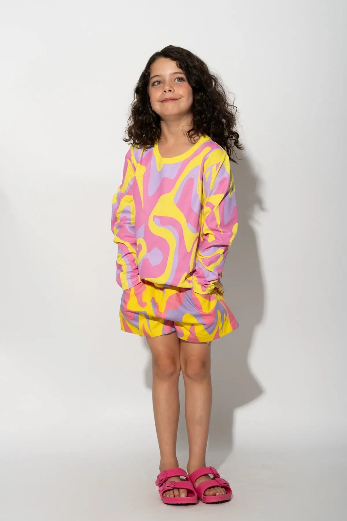 Kids Marques ' Almeida WAVY PRINT SHORTS
