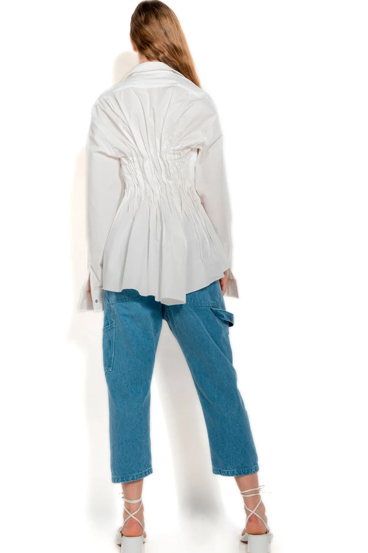 Women Marques ' Almeida CINCHED PLEATED SHIRT