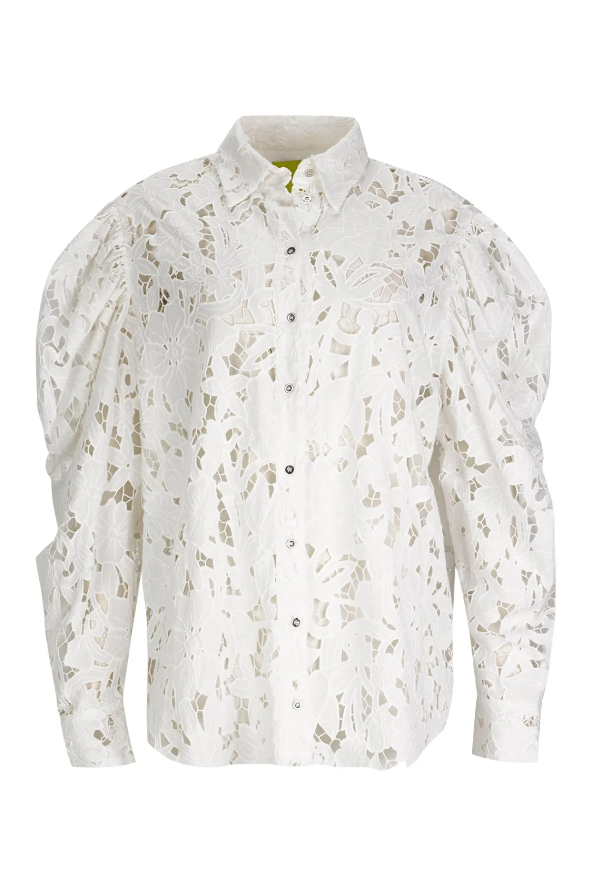 Women Marques ' Almeida EMBROIDERED PUFF SLEEVE SHIRT