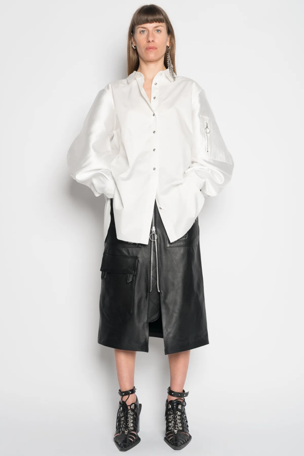 Women Marques ' Almeida SHIRT WITH BOMBER SLEEVE