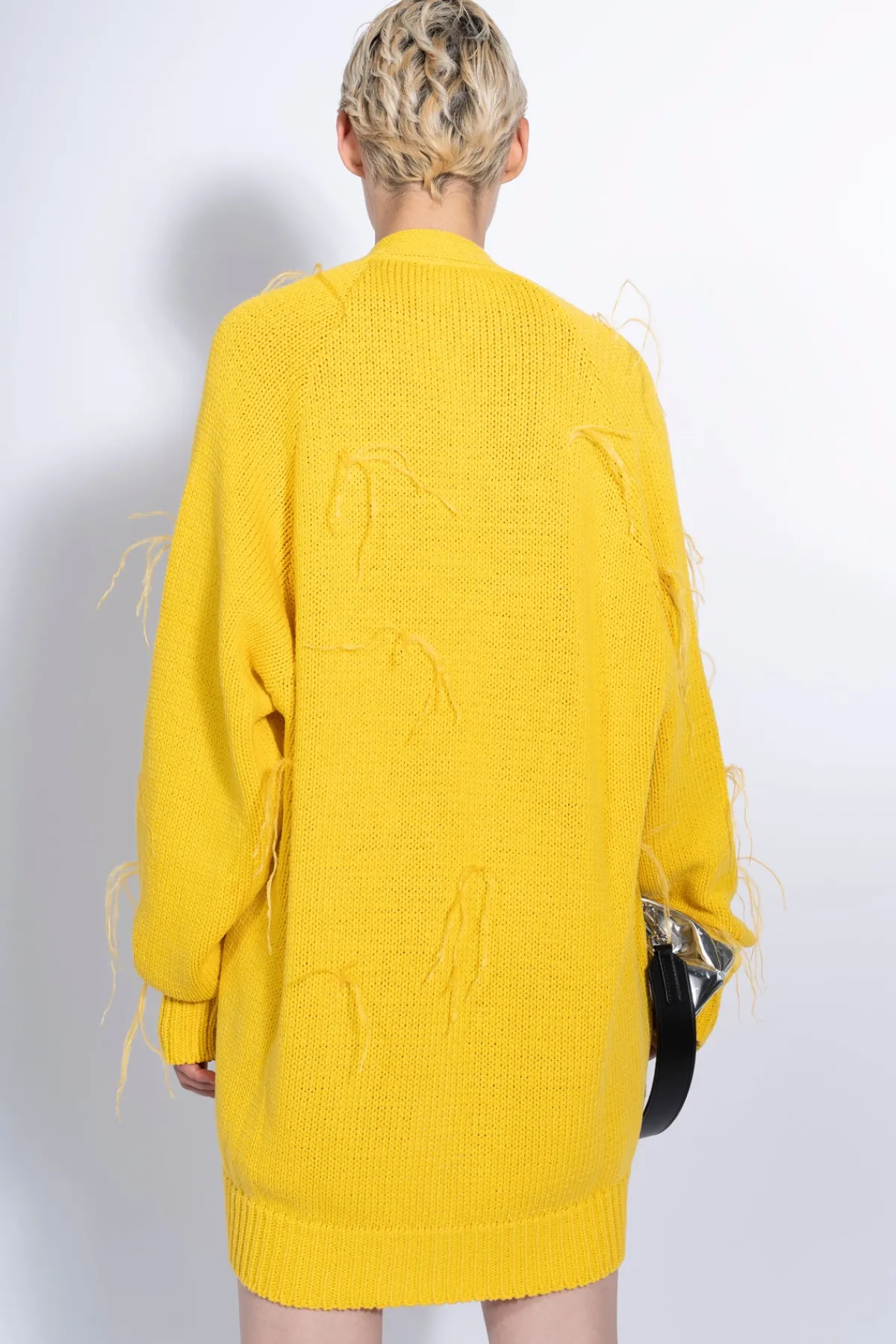 Women Marques ' Almeida OVERSIZED CARDIGAN WITH FEATHERS PULLS