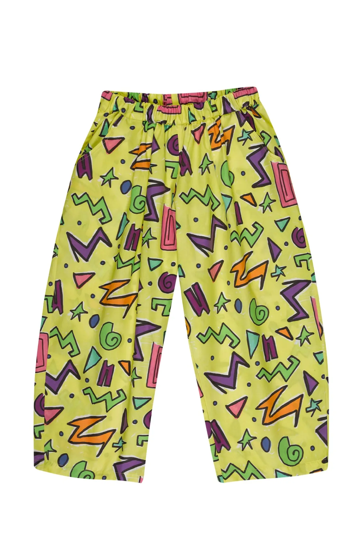 Kids Marques ' Almeida SQUIGGLE PRINT BALLOON TROUSERS