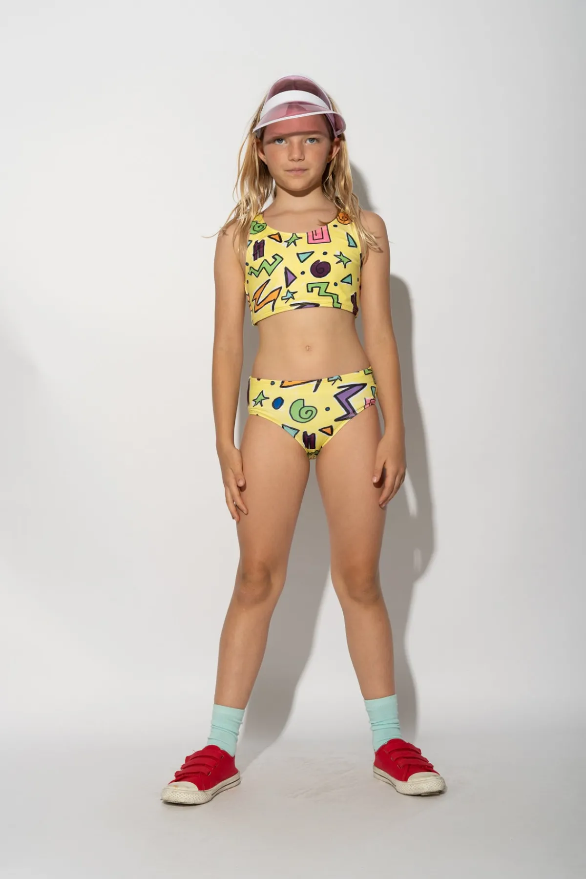 Kids Marques ' Almeida SQUIGGLE PRINT BIKINI SET