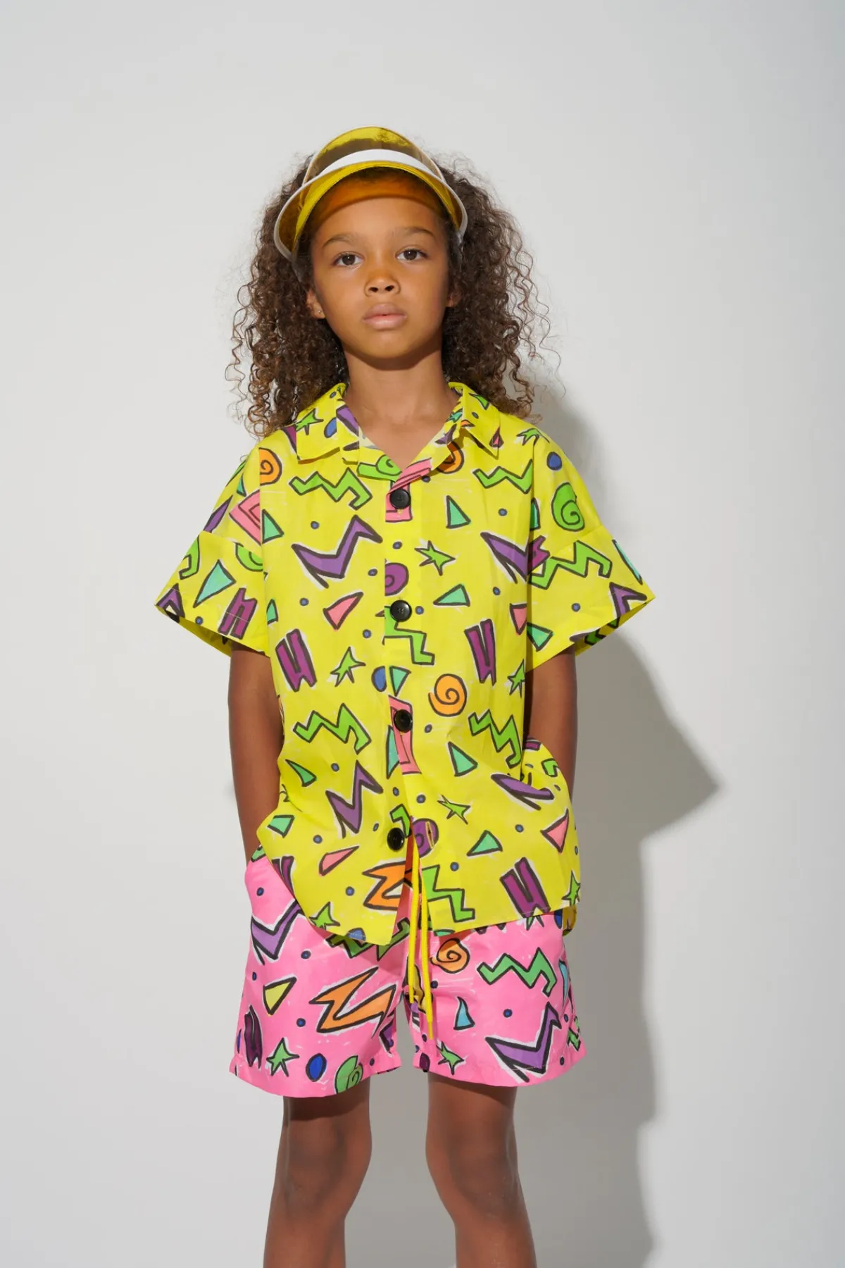 Kids Marques ' Almeida SQUIGGLE PRINT SHORT SLEEVE SHIRT