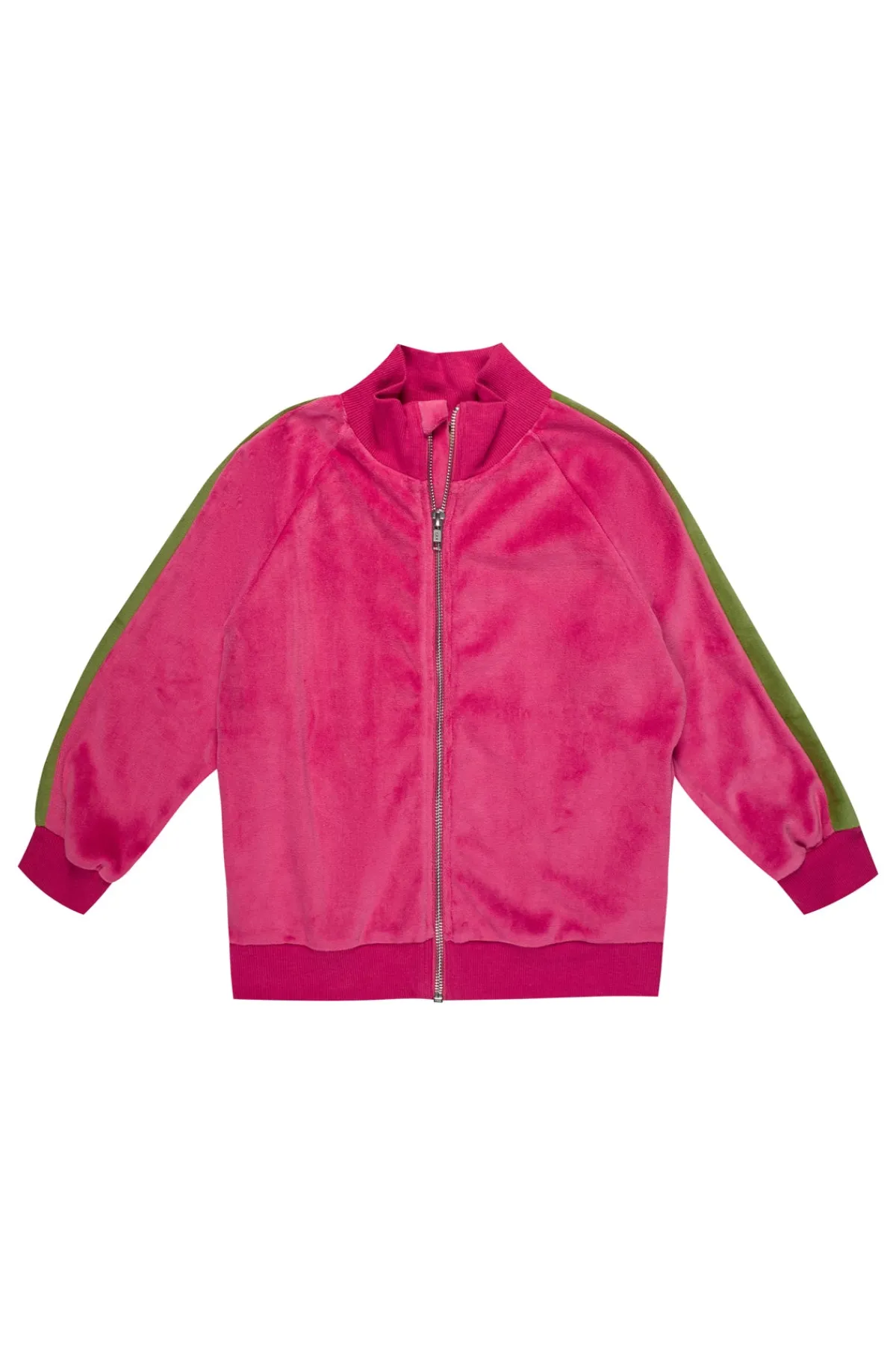Kids Marques ' Almeida ZIP UP VELOUR JACKET WITH CONTRAST TAPE